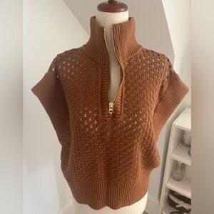 NWT Varley Gaines Half Zip knit sweater small